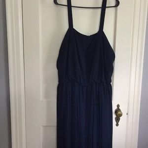 Plus Size Navy Formal Dress